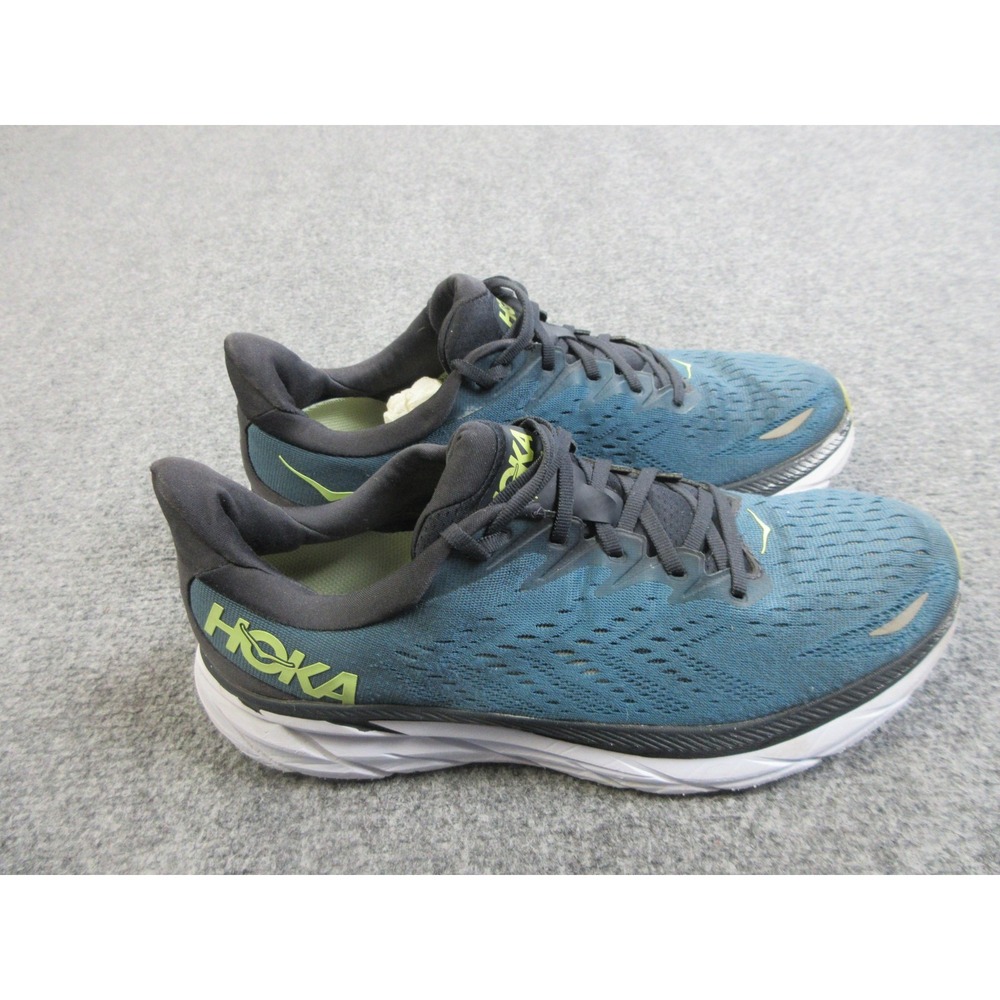 Hoka One One Clifton 8 Running Shoes Mens Size 11 Blue Cushioned 1119393 BCBT